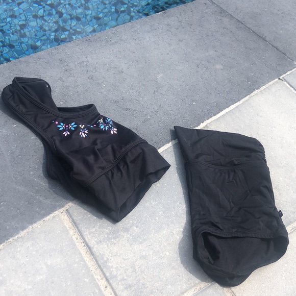 Black Joe Fresh Top & Black Shorts (Bathing Suit) - Picture 2 of 3